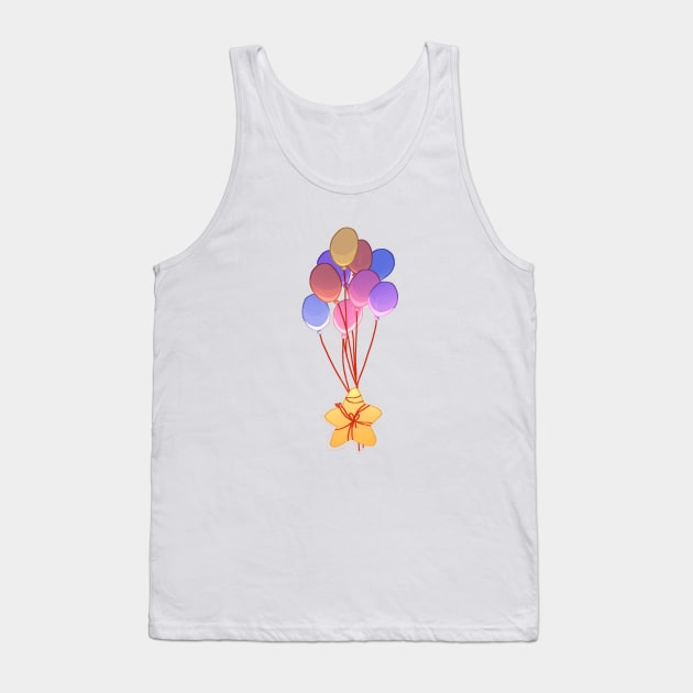 balloons holding up star Tank Top by ZeroIsNebulous